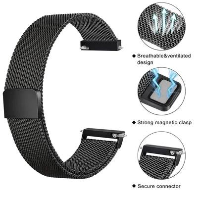 20mm 22mm Milanese Strap for Xiaomi Redmi Watch 5 3 Lite/Active Metal Solo Loop Stainless Steel for Xiaomi Watch S4 Wristband