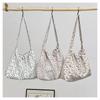 Fashion Flower Floral Canvas Shoulder Bag Large Capacity Handbag Simple Casual Shopper Tote Bags Crossbody Bag