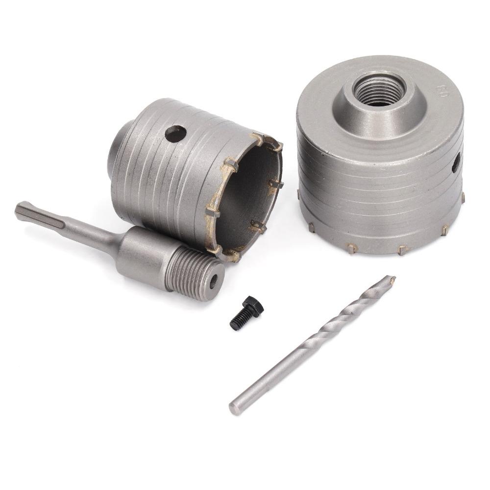 5pcs 65mm 80mm Wall Drill Bit YG8 Alloy Masonry Hole Saw Durable Cement Hole Saw For Masonry