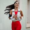 Running Vest Cycling Reflective Hydration Chest Bag Breathable Workout Vest with 500ml Water Bottle Storage Pocket for Cycling