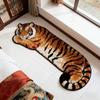 2D Flat Tiger Bedroom Carpet Water-absorbing Bedside Rug Creativity Doormat  Home Decor
