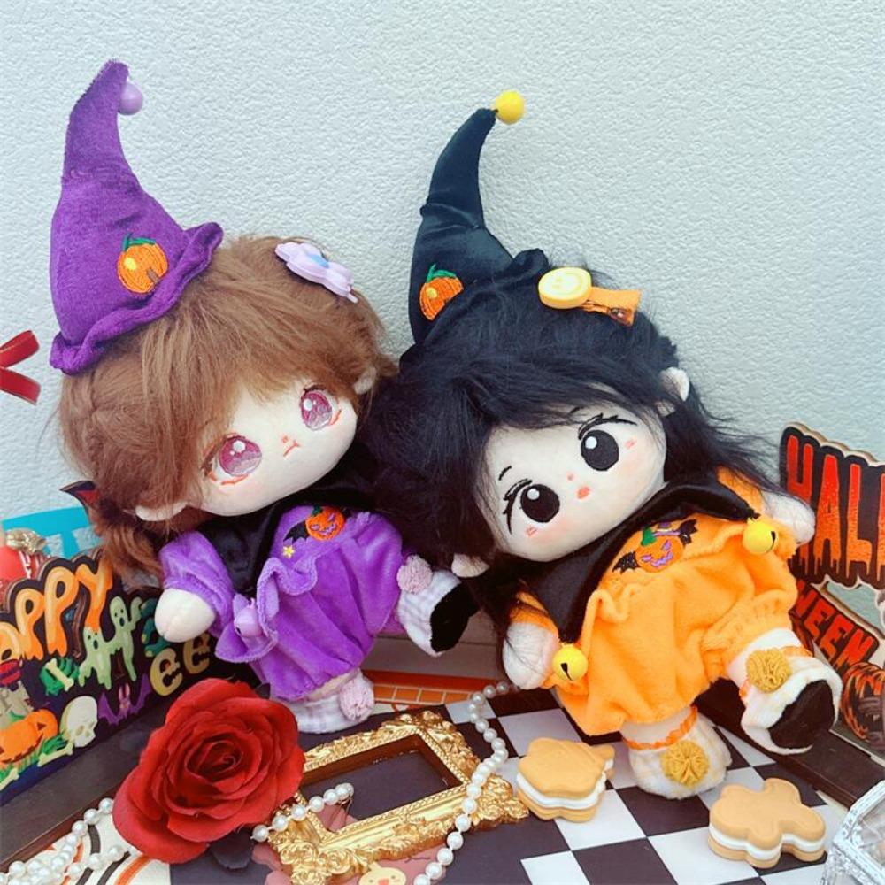 Soft Plush Idol Doll Pumpkin Suit Skeletonless Doll Pumpkin Custom Suit Clothes  Holiday Gift