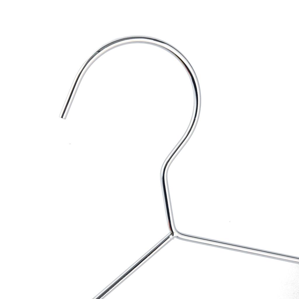 Amber Home Baby Kein Fluoreszierendes Metall Geeignet für 30cm Breite Kleiderbügel, 20er Pack, Silber, Mittel, Kleiderbügel, Elegant, Kinder, Anzüge, T-Shirts, Jacken,