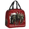 Custom Vintage Film Quentin Tarantino Lunch Box Pulp Fiction Kill Bill Thermal Cooler Food Insulated Lunch Bag Portable Tote Bag