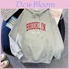 New Fall Womens Hoodie Sweater With Letter Print Pattern For Casual Comfort And Oversized Fit