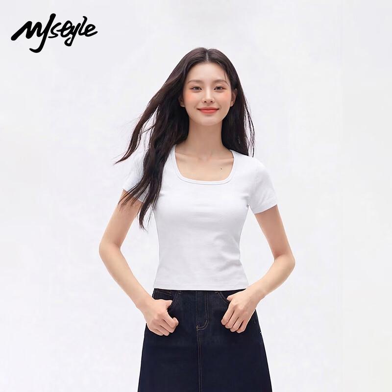 MJ STYLE Basic Short Sleeve T-Shirt