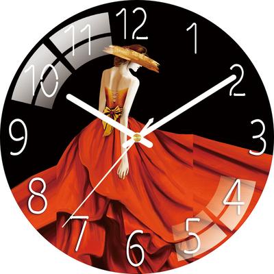 Digitale Wanduhr mit geringem Geräuschpegel, 30 cm/12 Zoll Wanduhr für Mädchen, Quarzuhr, leise, einfache Uhr für die Heimdekoration im Kinderzimmer