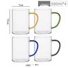 ZISIZ High Borosilicate Glass Cup with Handle