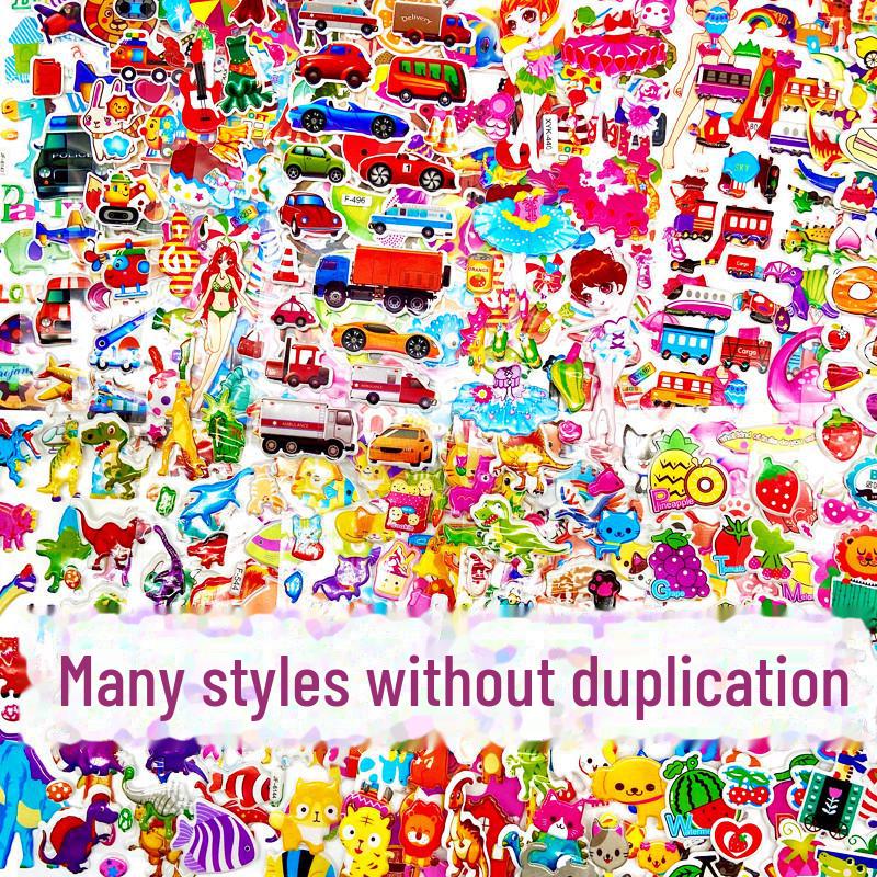 

3D-наклейки принцеси з мультфільмів для дітей - наклейки з бульбашками для хлопчиків і дівчаток у дитячому садку