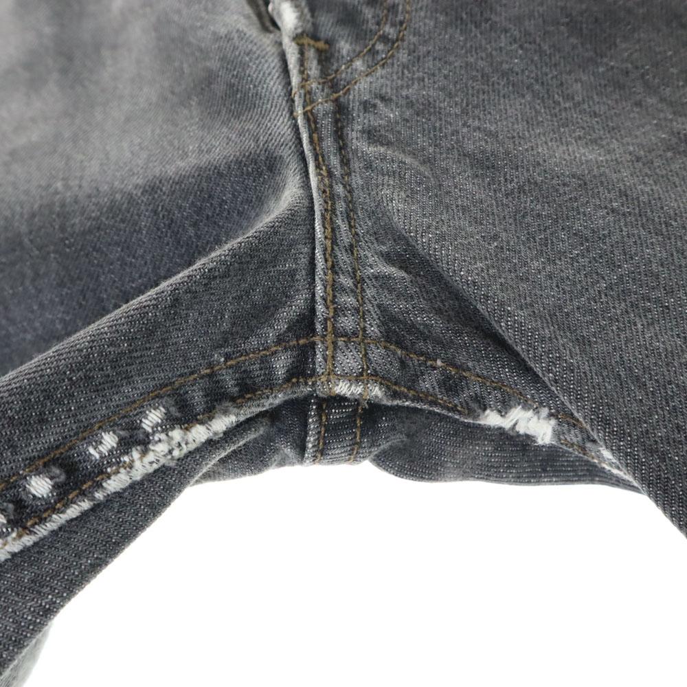 Levi's 90s 501 USA Made Piece Dyed Black Straight Denim Pants Button Fly Men's Used