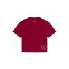 Puma X Collaborazione Harry Potter Comoda Traspirante Preppy Polo a Maniche Corte Leggera Morbida Top da Donna Rosso Scuro 630097-13