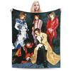 Malice Mizer Band Blanket Flannel Spring/Autumn   Multifunction Lightweight Thin Throw Blanket for Bedding Bedroom Quilt