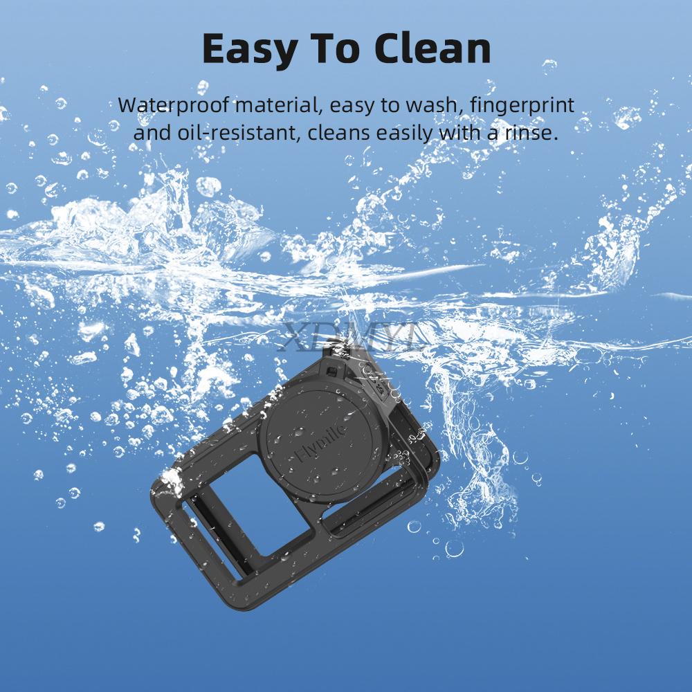 Silicone Protective Case Anti-Lost Lanyard For DJI Action 5 Pro/Action 4/3 Lens Cap Full Protector Cover Camera Accessories
