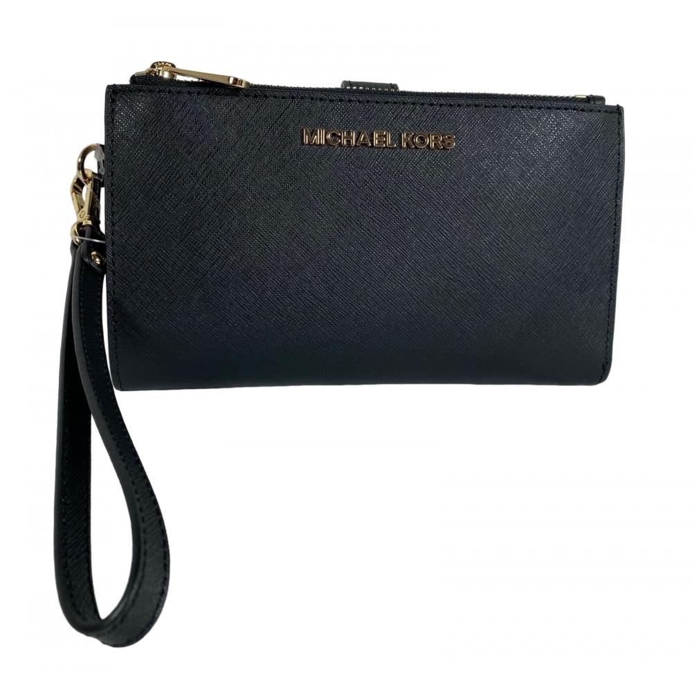 

Michael Kors Jet Set Кошелек на руку из сафьяновой кожи с двойным Zi hone