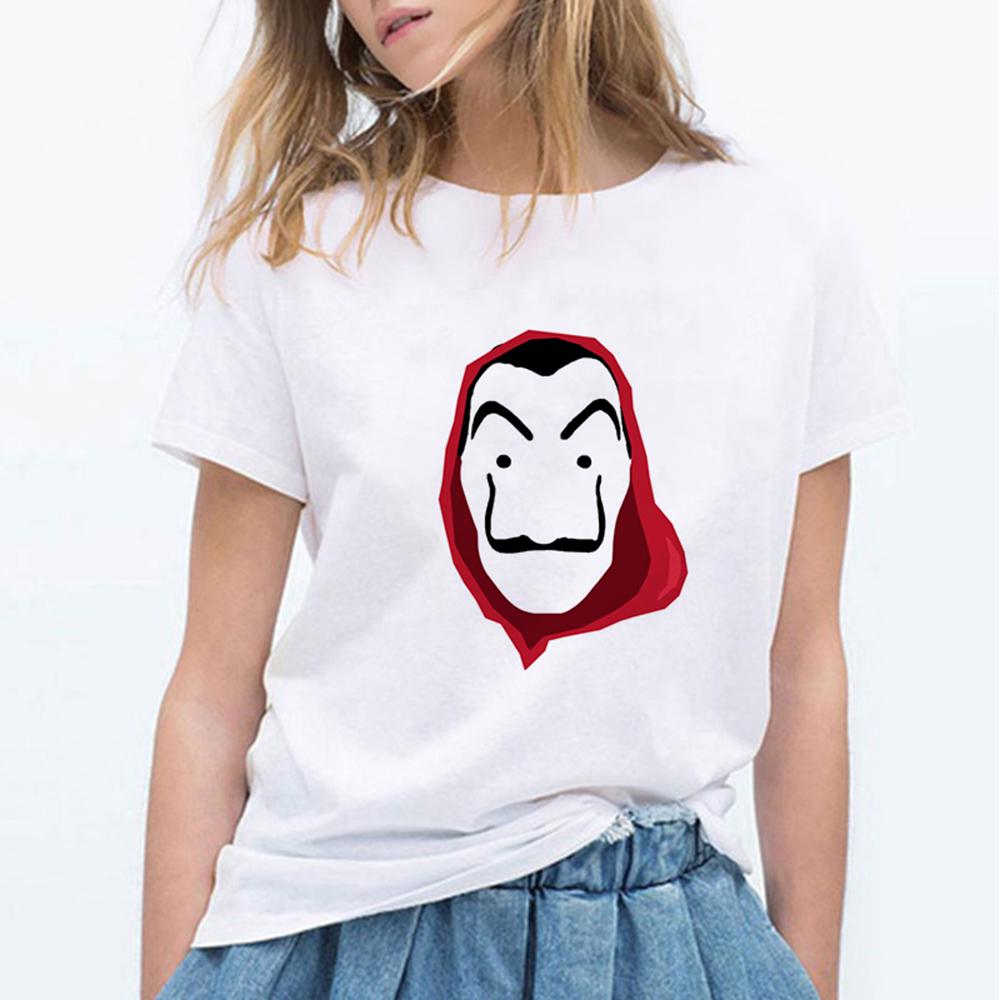La Casa De Papel Money Heis T Shirt Women Hip Hop 90S Tshirt Harajuku Femme House