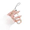 Pearl Bear Beaded Phone Lanyard: Cute Anti-Lost Pendant for Women