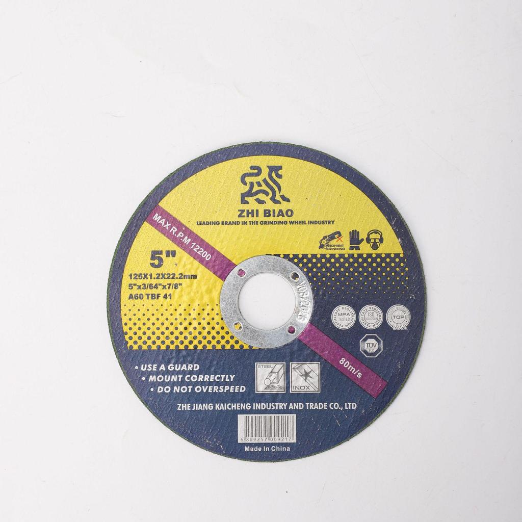 Zhibiao 125x1.2x22.2mm Metal Cutting Disc for Angle Grinders