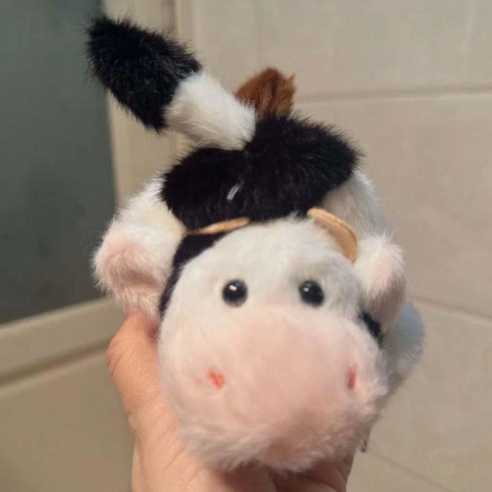 Soft Pillow Transform Plush Toys Stuffed Animal Double Sided Plush Flip Cow Horse Toy  Kids Gift