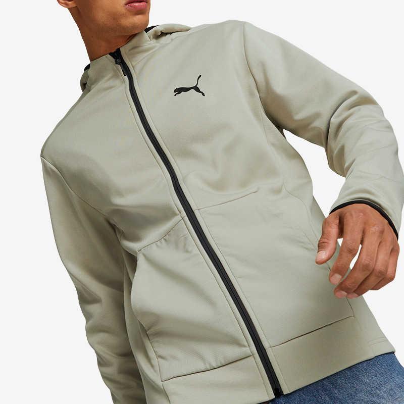 Puma Minimalist Sports Casual Hooded Jacket Men Jackets Marble-Grey 672387-68