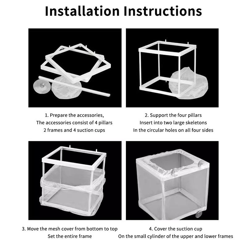 1/2 Stück S/L Aquarium Fischzucht Züchterbox Babyfisch Brutkasten Isolationsnetz Aquarium Inkubatorbox Hängendes Aquarium
