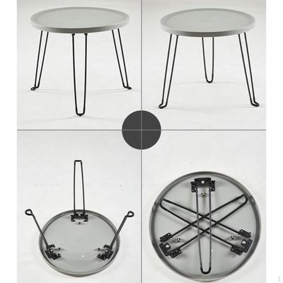 Foldable Round Table Camping Outdoor Dining Furniture Picnic Desk for Sports