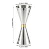 Two-Ended Cocktail Jigger With Measurement Markings Dual Spirit Measure Cup  Kitchen