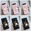 For Samsung Galaxy S10 S10 Plus S10 E Case Soft Silicone Black Pink Matte Flower Alphabet Letter Case For Galaxy S10e Cover Case