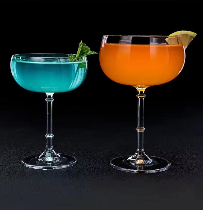 Cocktail Glass with Long Stem Champagne Martini Wine Glasses
