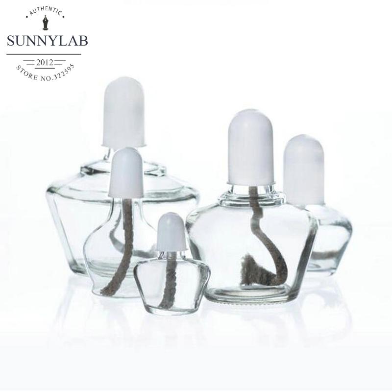 60/150/250ml Glass Alcohol Burner Lamp, Burning Lamp and 15cm wicks for Laboratory heating 20 pcs wicks