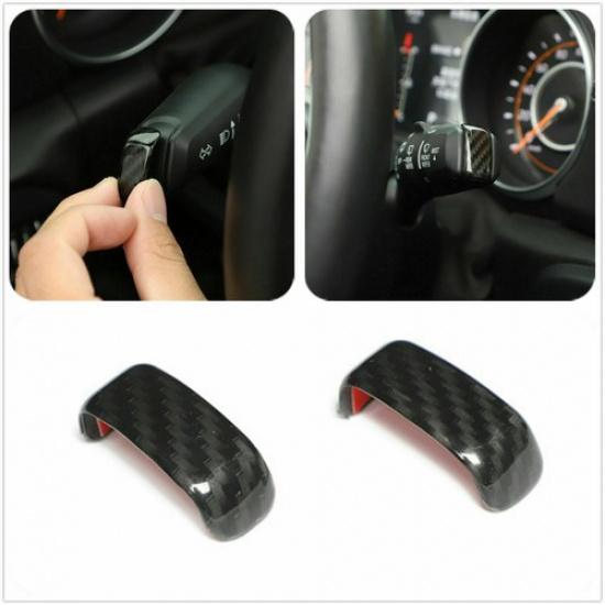 Carbon Fiber Turn Signal Lamp Wiper Switch Lever Trim For Jeep Wrangler JL 2018+