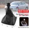 För Renault Laguna III MK3 2008 2009 2010 2011 2012 2013 2014 2015 Läder Växelvred Växelspak Växellådsdamask Stövelfodral