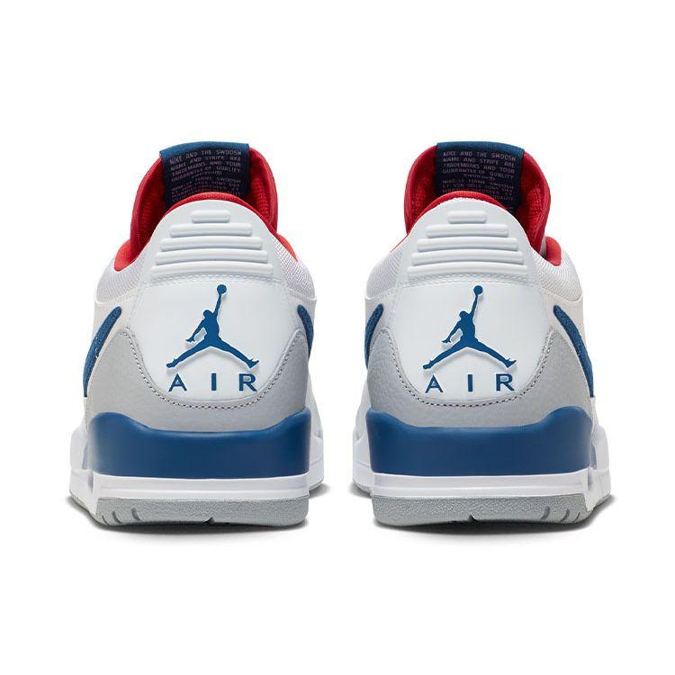 Tênis Masculino Air Jordan Legacy 312 Low True Blue Branco Azul Francês Cinza Lobo CD7069-104