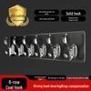 Strong No-Drill Multi-Functional Acrylic Hook with Child-Safety Buckle and Traceless Patch Storage Rack