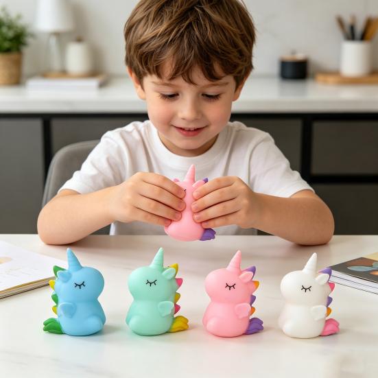 Glitter Squeeze Toy Slow Rebound Soft Elastic Pinching Feeling Cute Decompression Tool for Kids Portable Stress Reliever