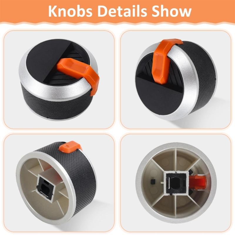 Pack of 2 Heat Resistant Replacement Knobs for Barbecue Gas Grill Griddle Accessories Burners Control Knob