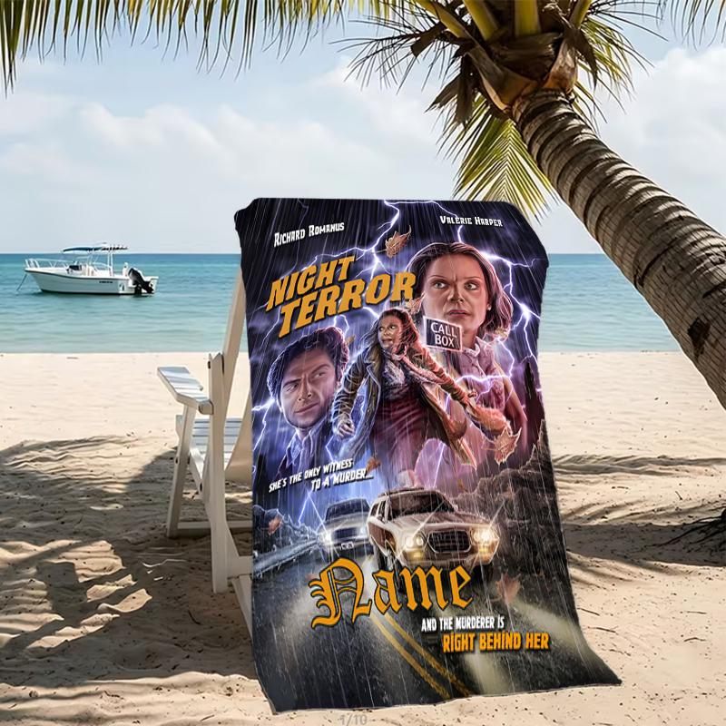 Customizable personalized beach towels Michael Myers themed designs.Suitable for the beach, yoga, sports;ideal as beach accessories