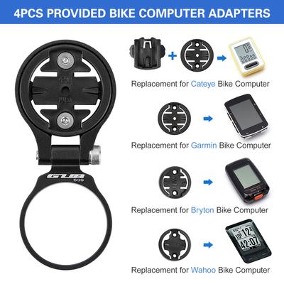 Sykkelcomputer stammefeste Justerbar sykkelstammefeste erstatning for Garmin Wahoo Bryton Cateye