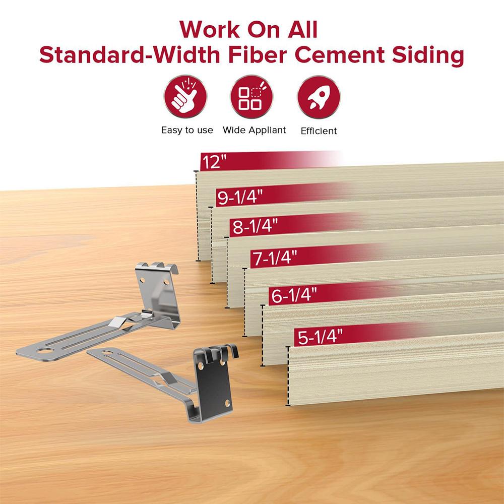 2Pcs Siding Overlap Gauge For 5/16" Thick Fiber Cement Wood Siding Mounting Kit