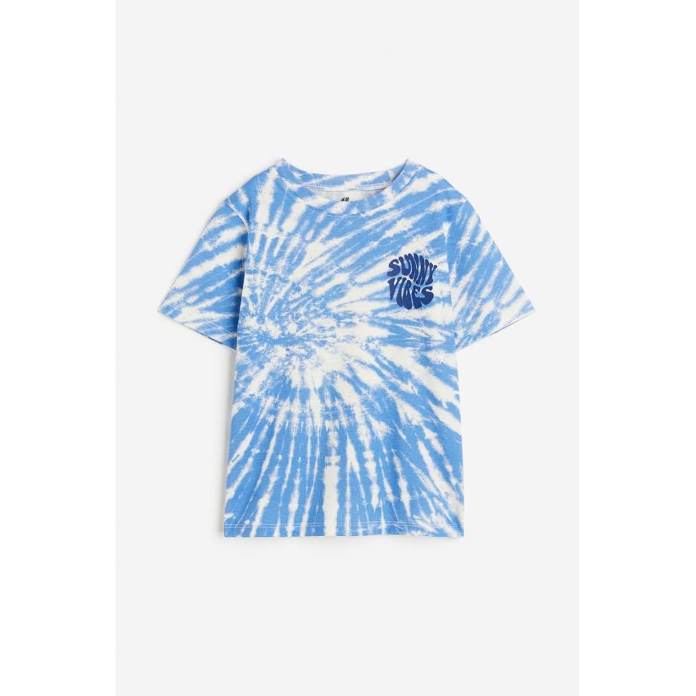 

Хлопковая футболка HM Голубая Sunny Vibes