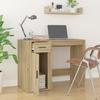 816787 vidaXL Bureau Chêne sonoma 100x49x75 cm Bois d'ingénierie