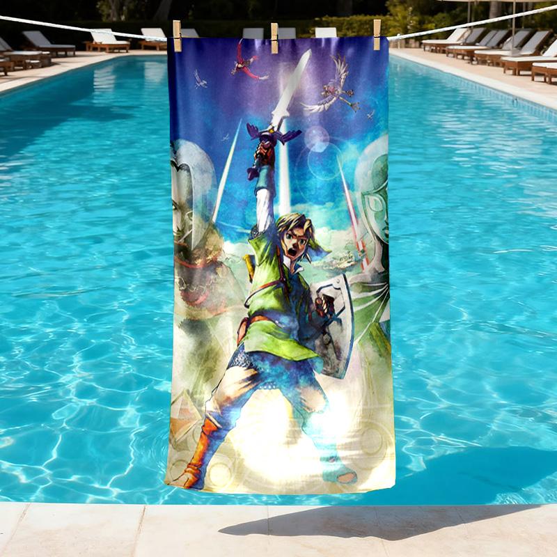 Video games Print Beach Towel Design, Soft, Lightweight. for Home Bathroom, Spa, Pool, Yoga, Surfing, Camping, Gift for Family, Friend