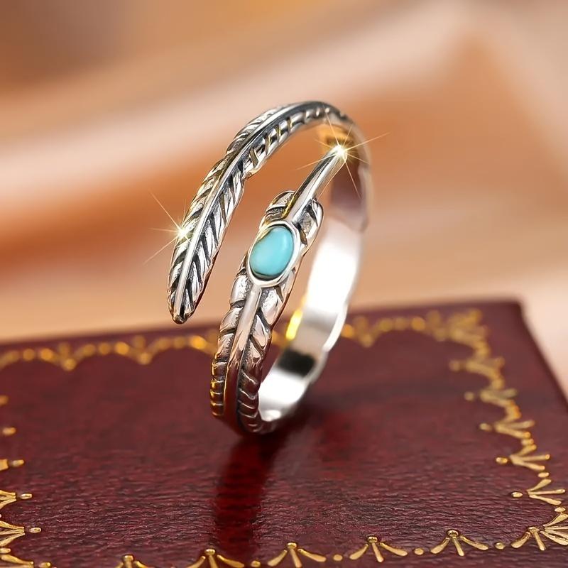 sterling silver bohemian style fashion ring with a vintage open ring design