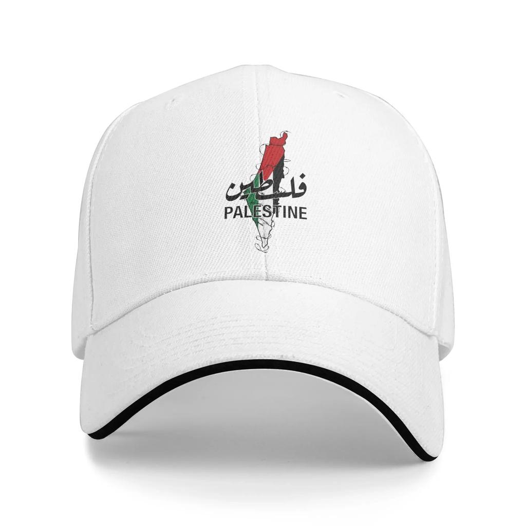 Map Palestinian Flag Casual Baseball Cap Hunting Camping Trucker Hat Spring Sunscreen Unisex Adult Fashion Baseball Caps