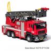 1:50 Scale Gas Tanker Fire Truck Toy Model Car Alloy Diecasts Light Sound Spray Engineering Vehicles Models Boys Holiday Gifts
