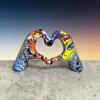 Heart Hands Sculpture Love Heart Hands Gesture Statue for Room Bookshelf Coffee Table Dining Table Centerpiece
