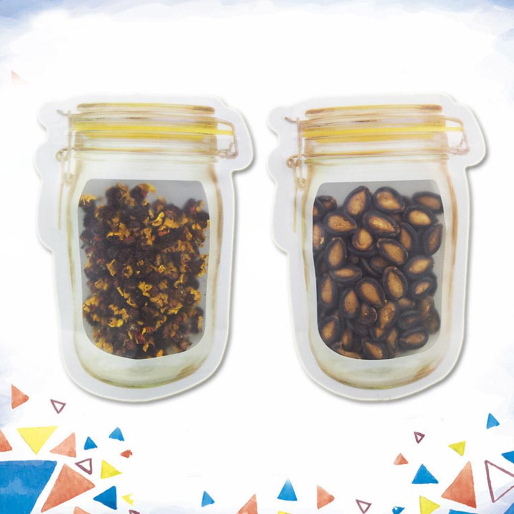 Bottle Ziplock Bag Portable Seal Moisture-proof Food Storage Bag Snacks