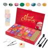 Christmas Countdown Crystal Calendar 24 Boxes Natural Crystals Stone Digging Theme Holiday Party Favors for Girls Boys Kids