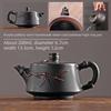 Bamboo Node Teapot Purple Clay Chinese Gongfu Tea Set Handmade Ceramic Pot with Gift Box