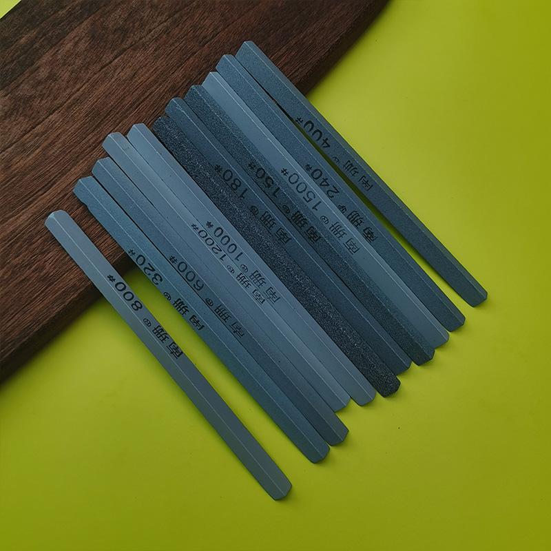 Triangle Oil Stone for Sharpening Knives Kit, Fine Grinding Diamond Oilstone Strip, Knife Stone, 145*10*8mm
