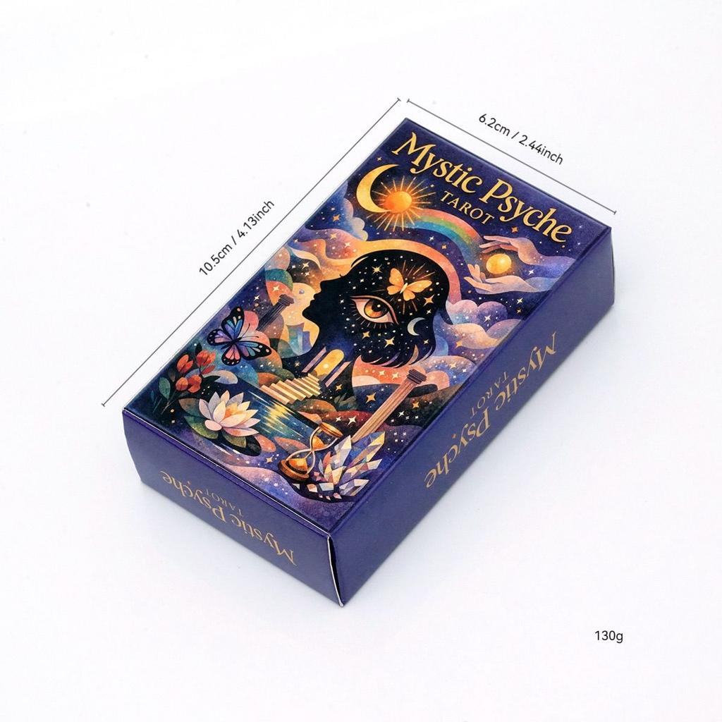 10.3*6cm Mystic Psyche Tarot Deck – 78-Card Set for Intuitive Wisdom, Spiritual Growth, and Archetypal Exploration